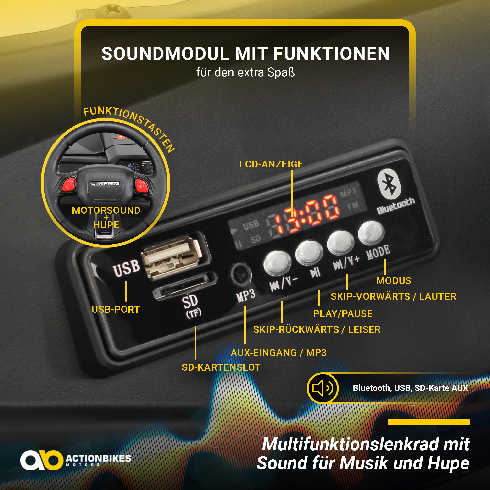 Kinder-Elektroauto UTV Buggy MX Allrad 4x4 – Bild 21