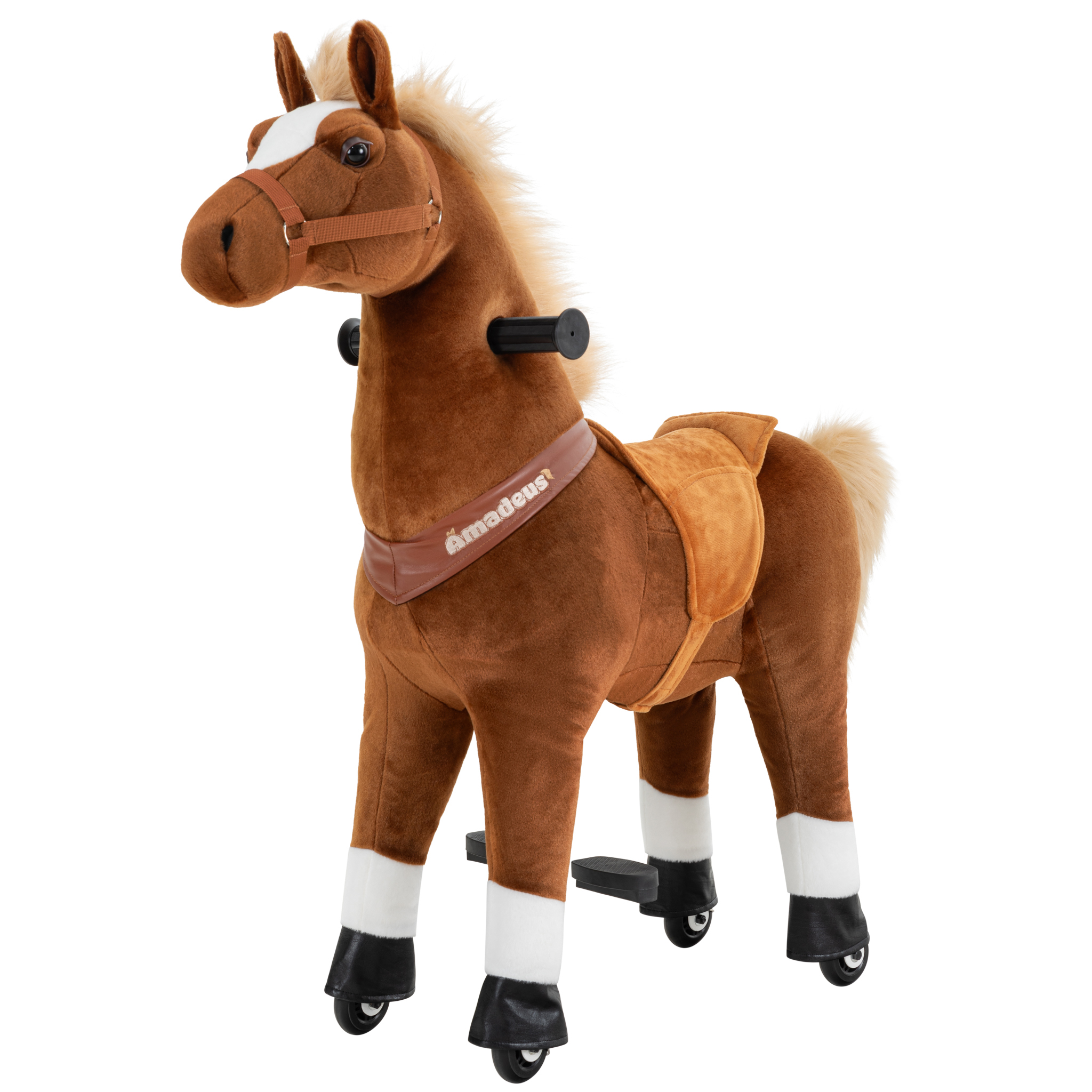 Pony Amadeus, Medium, Spielpferd zum Reiten, 4-8 Jahre, integrierte Lenkung – Bild 12
