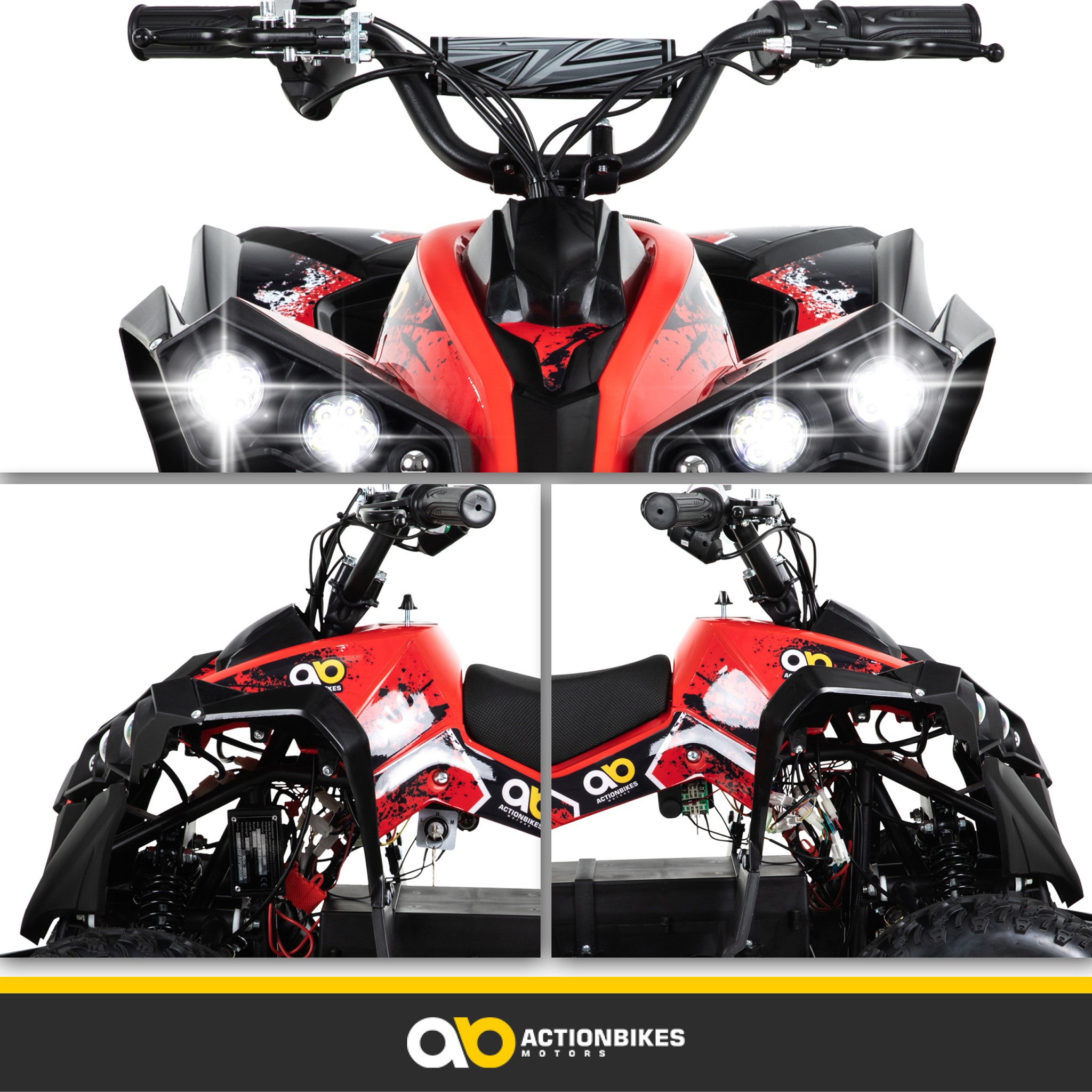 Elektro-Kinderquad Reneblade, Mini-Quad mit 1000 Watt, Federung, Scheibenbremsen, drosselbar, LEDs – Bild 10