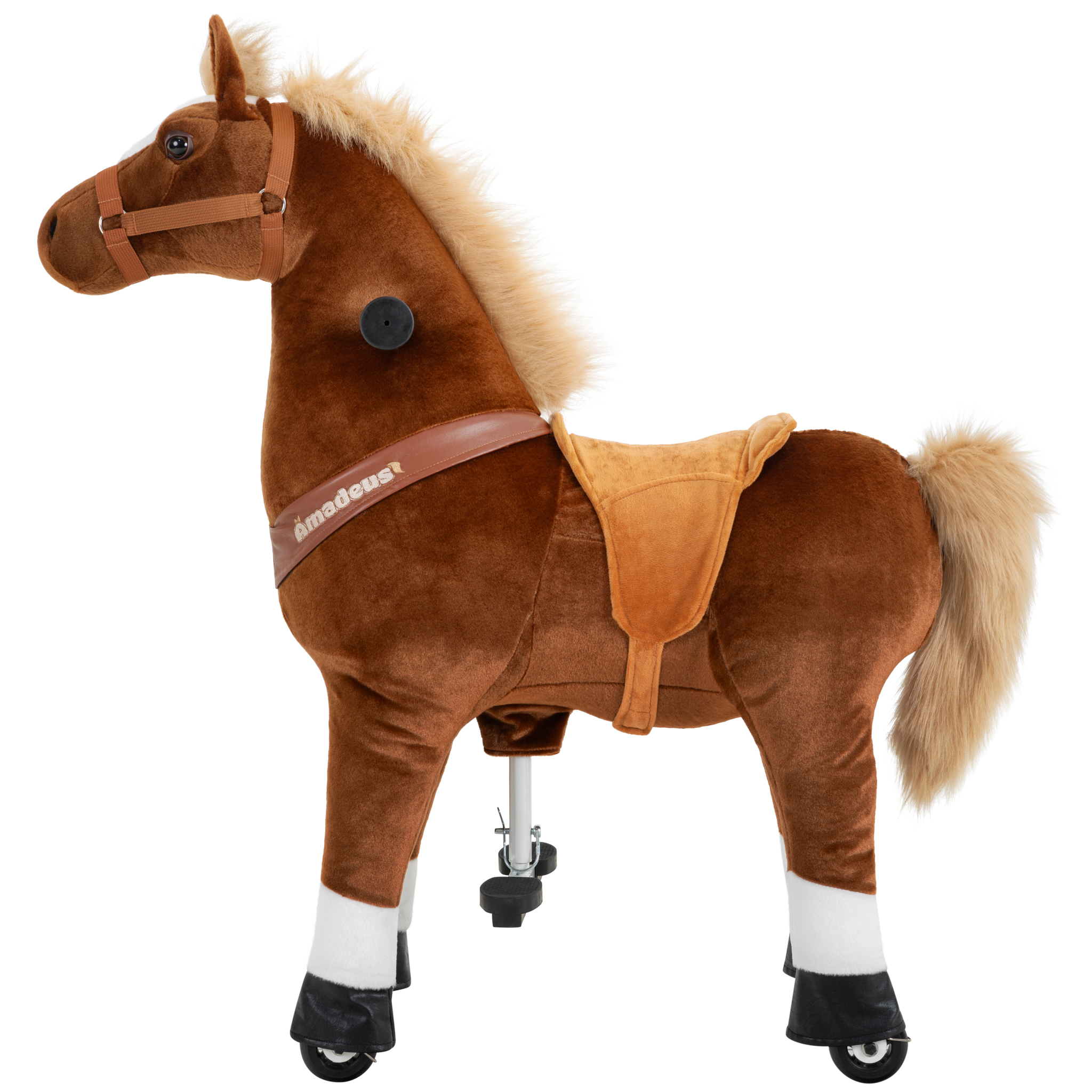 Pony Amadeus, Medium, Spielpferd zum Reiten, 4-8 Jahre, integrierte Lenkung – Bild 10