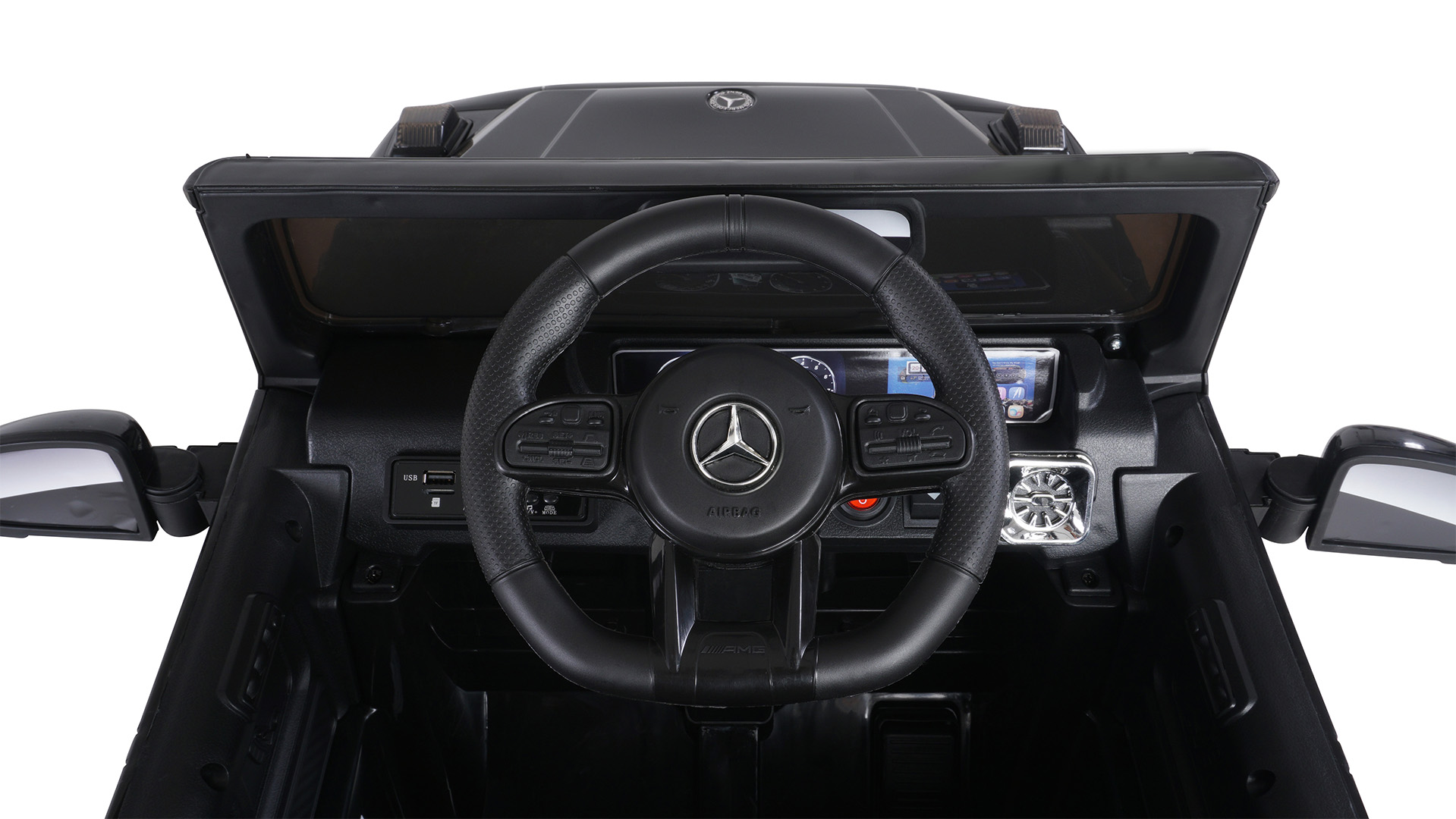 Kinder Elektroauto Mercedes AMG G63 W 463 Lizenziert Schwarz – Bild 7