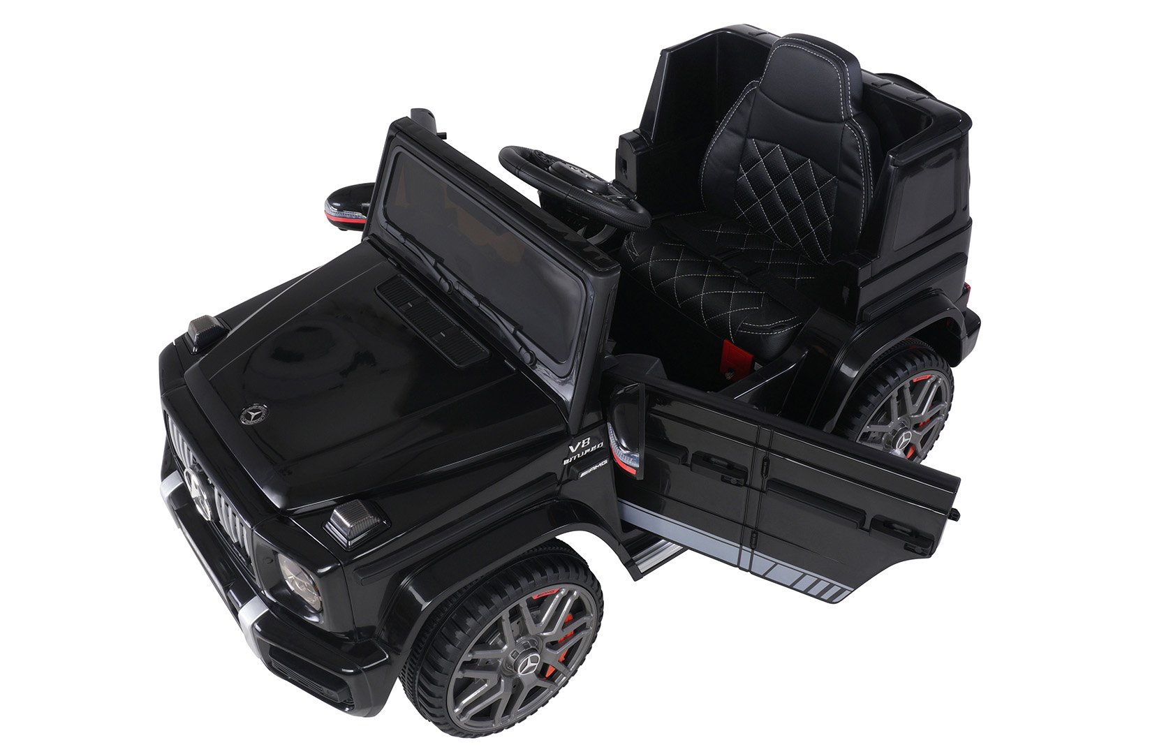 Kinder Elektroauto Mercedes AMG G63 W 463 Lizenziert Schwarz – Bild 15