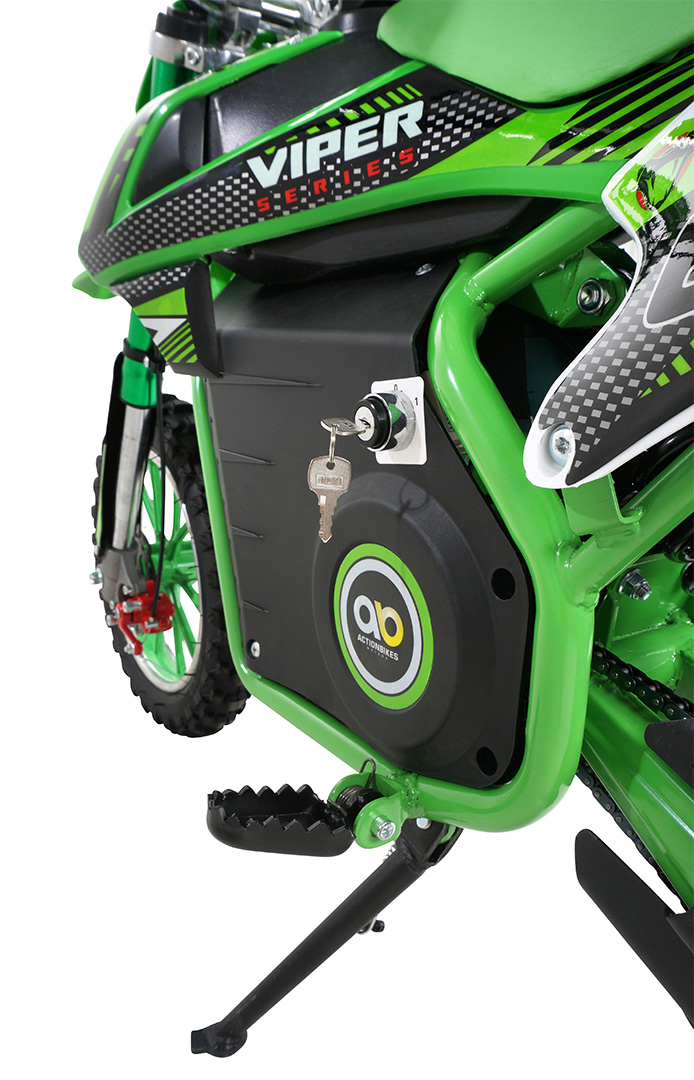 Kinder-Crossbike Viper, Elektro-Kindermotorrad, 1000 Watt, bis 24 km/h, Scheibenbremsen, ab 8 Jahren – Bild 3