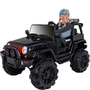 Kinder-Elektroauto Offroad Jeep Adventure, 70 Watt, Fernbedienung, LED, Bremsautomatik, Stossdämpfer