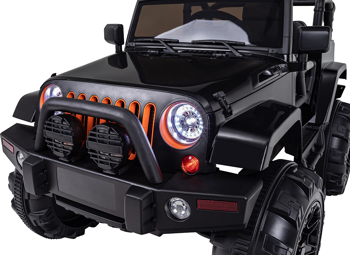 Kinder-Elektroauto Offroad Jeep Adventure, 70 Watt, Fernbedienung, LED, Bremsautomatik, Stossdämpfer – Bild 15
