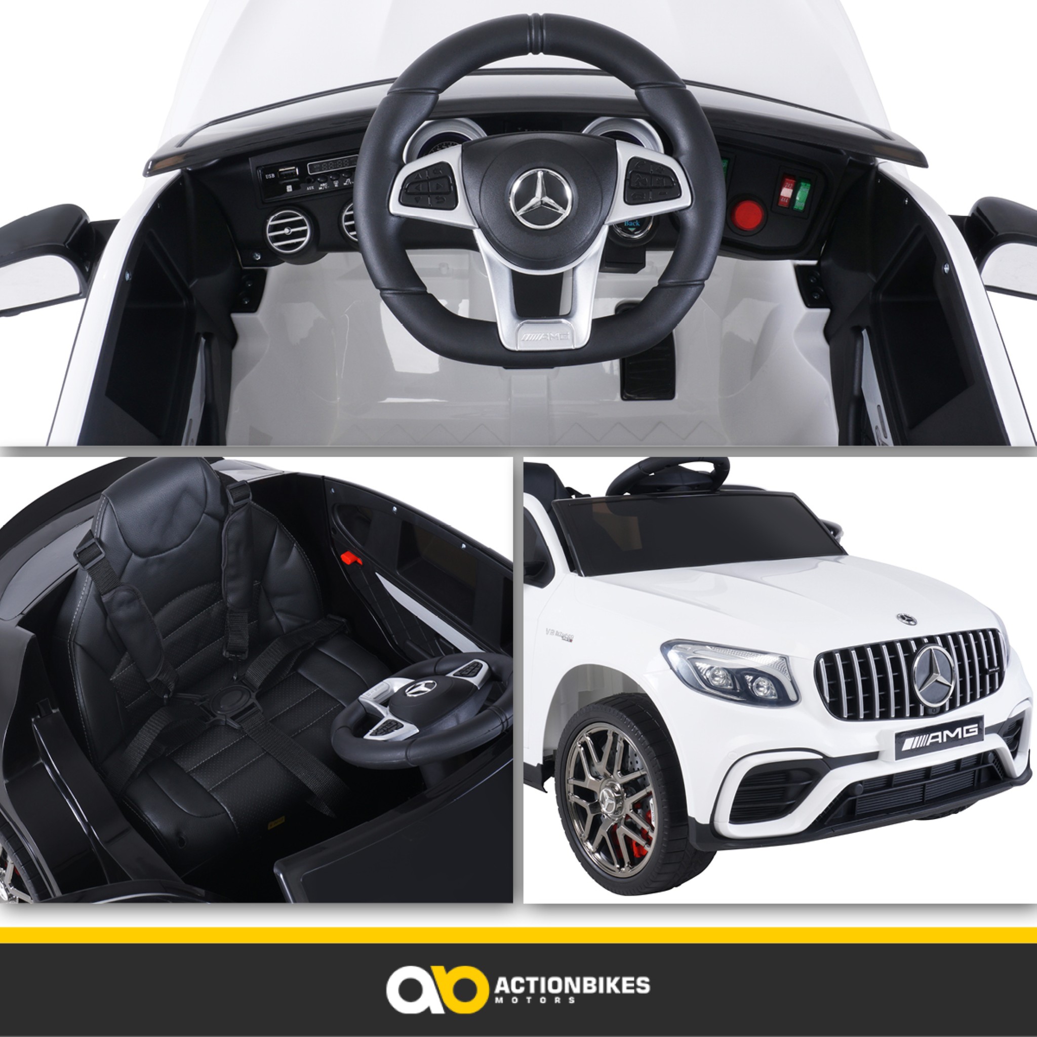 Kinder-Elektroauto Mercedes AMG GLC 63S Coupé, 4x4-Antrieb, Fernbedienung, 140 Watt, LED, EVA-Reifen – Bild 11