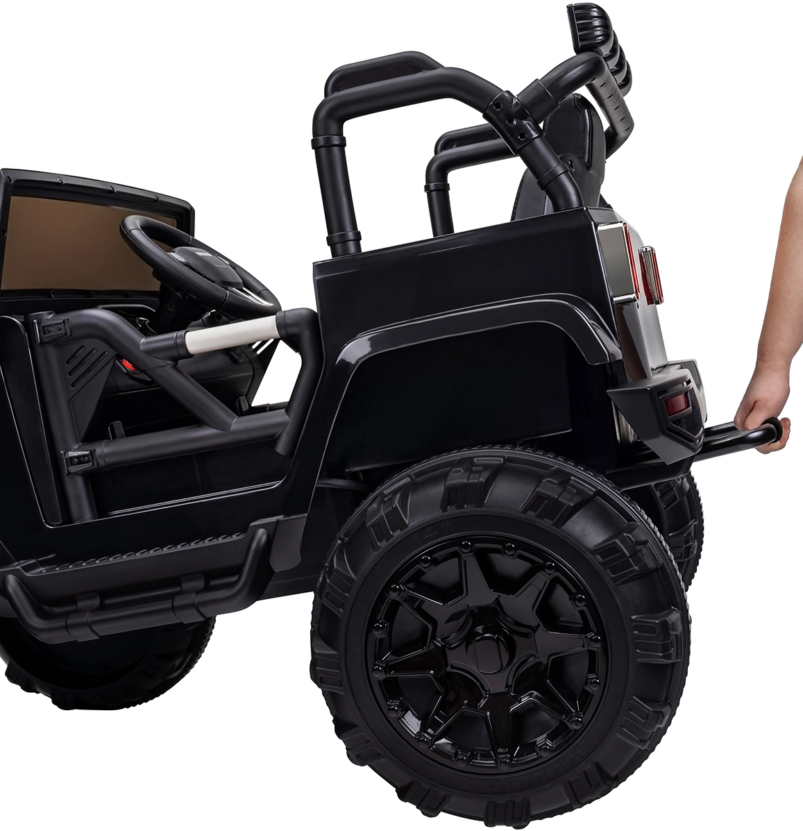 Kinder-Elektroauto Offroad Jeep Adventure, 70 Watt, Fernbedienung, LED, Bremsautomatik, Stossdämpfer – Bild 21
