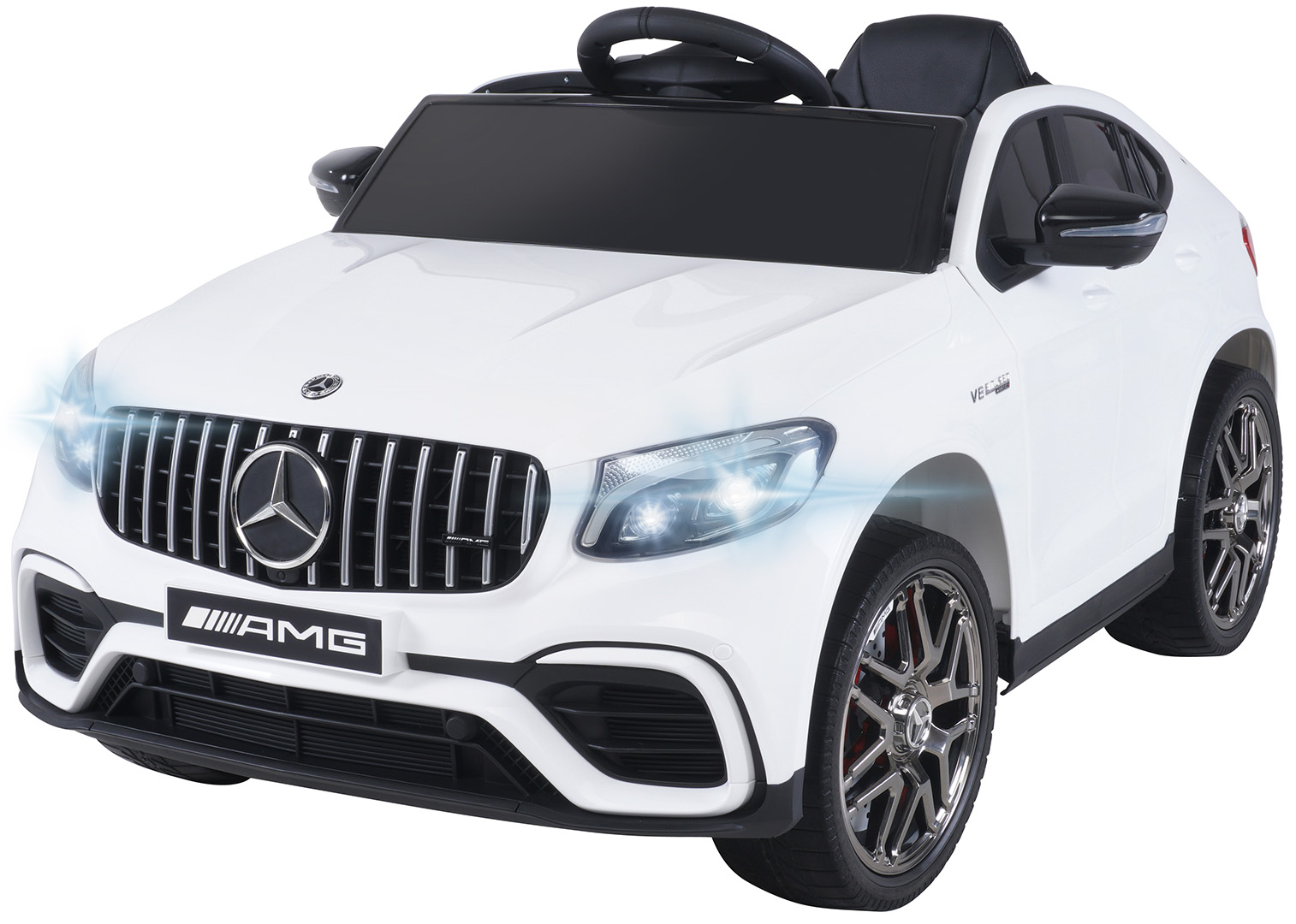 Kinder-Elektroauto Mercedes AMG GLC 63S Coupé, 4x4-Antrieb, Fernbedienung, 140 Watt, LED, EVA-Reifen – Bild 17
