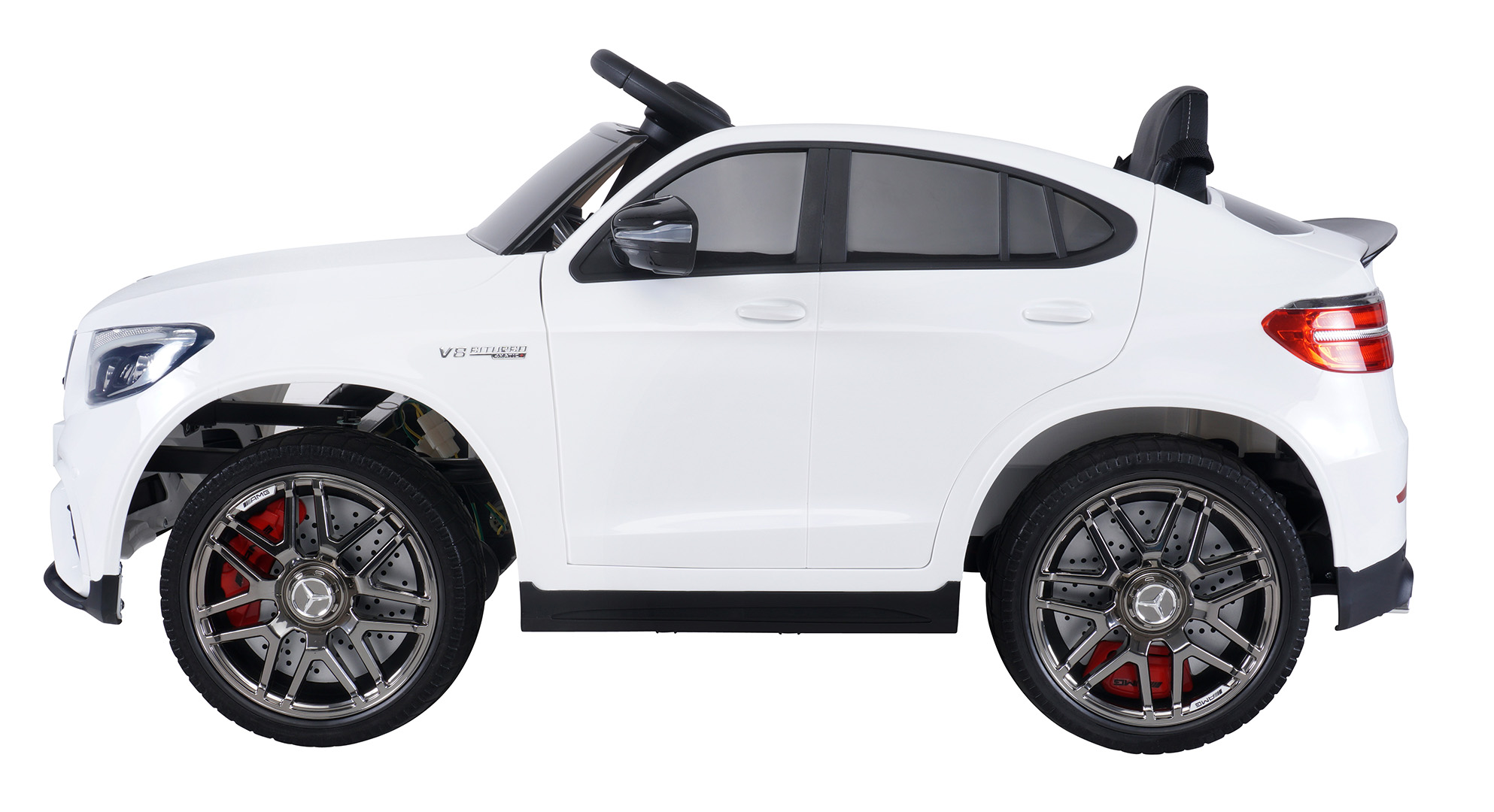 Kinder-Elektroauto Mercedes AMG GLC 63S Coupé, 4x4-Antrieb, Fernbedienung, 140 Watt, LED, EVA-Reifen – Bild 18