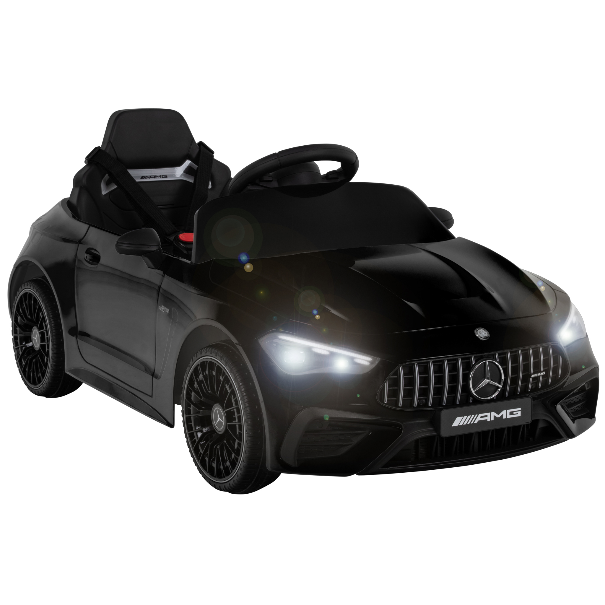 Kinder-Elektroauto Mercedes AMG CLE 53, Bremsautomatik, 3-5 km/h, Soft-Start, LED, Fernbedienung – Bild 17