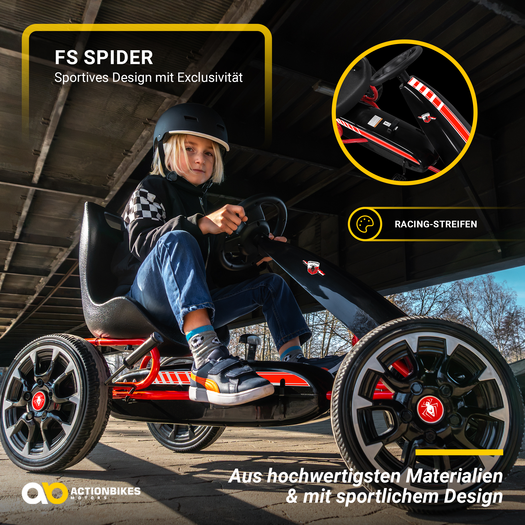 Kinder Pedal Go Kart FS Spider – Bild 9