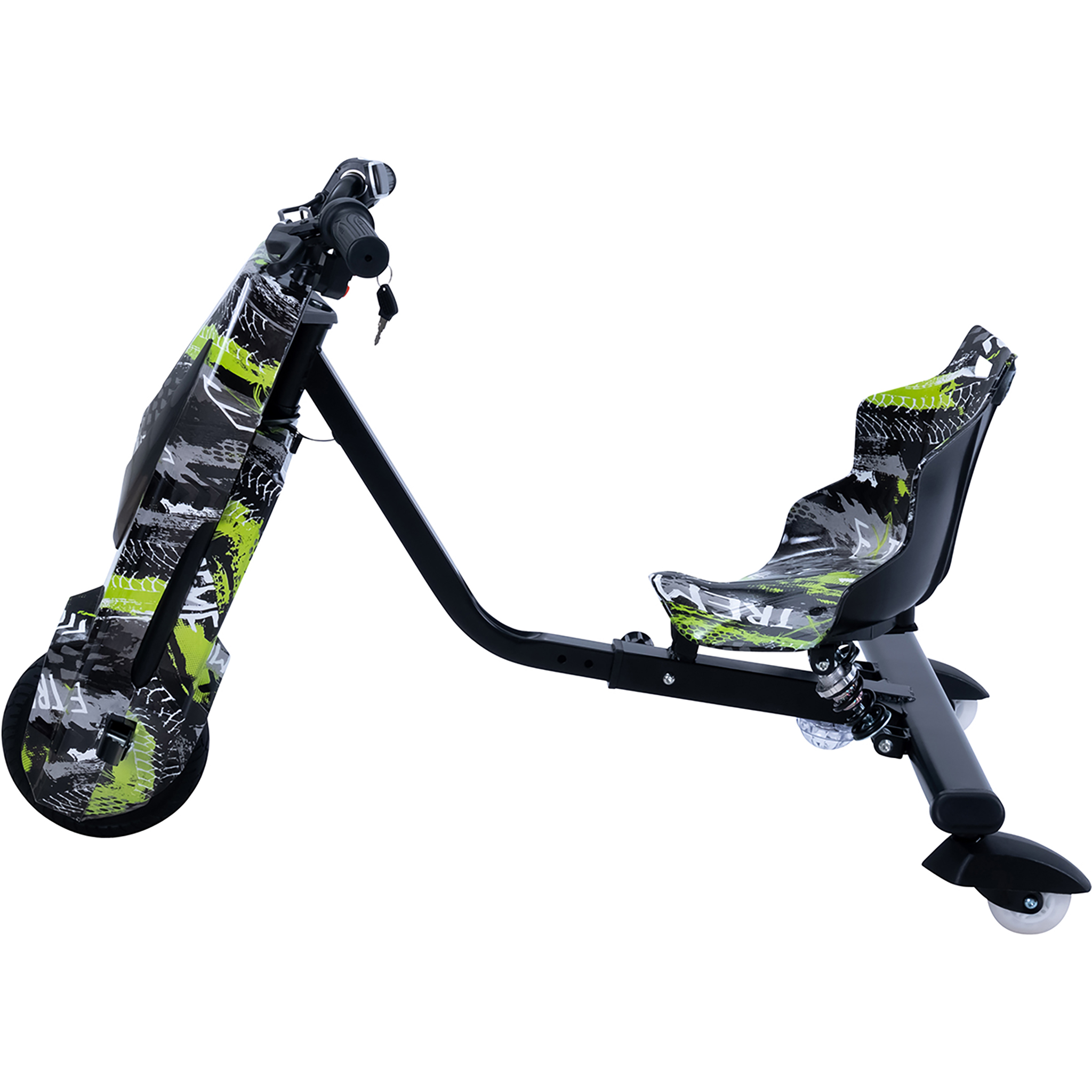 Elektro-Drift-Trike für Kinder, Drift-Scooter 2.0, bis zu 15km/h, drosselbar, Hupe, LED-Driftrollen – Bild 12