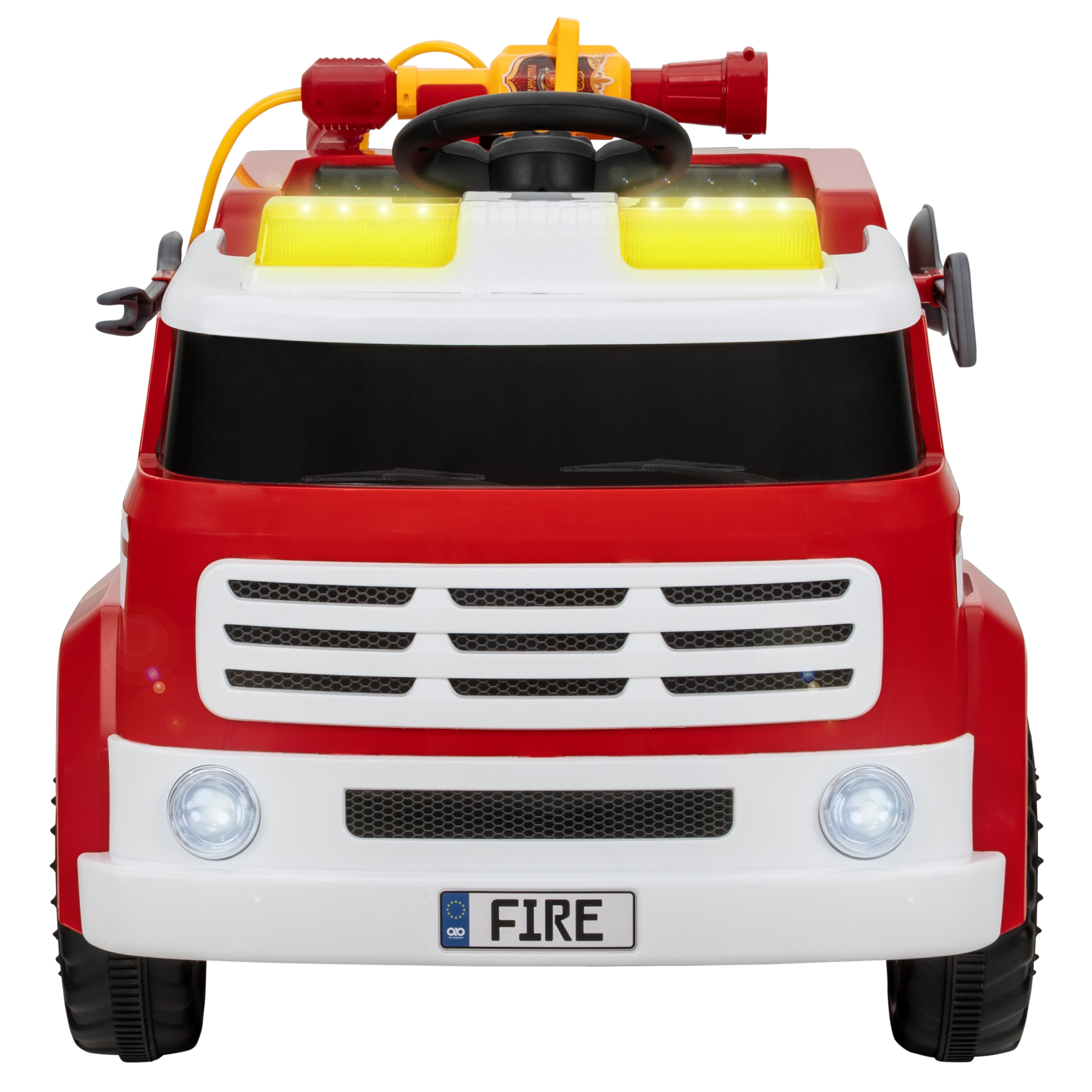 Kinder-Elektro-Feuerwehrauto LF112, Wasserspritze, Sirene, Sprechanlage, Einsatzlicht, 50W, MP3 – Bild 2