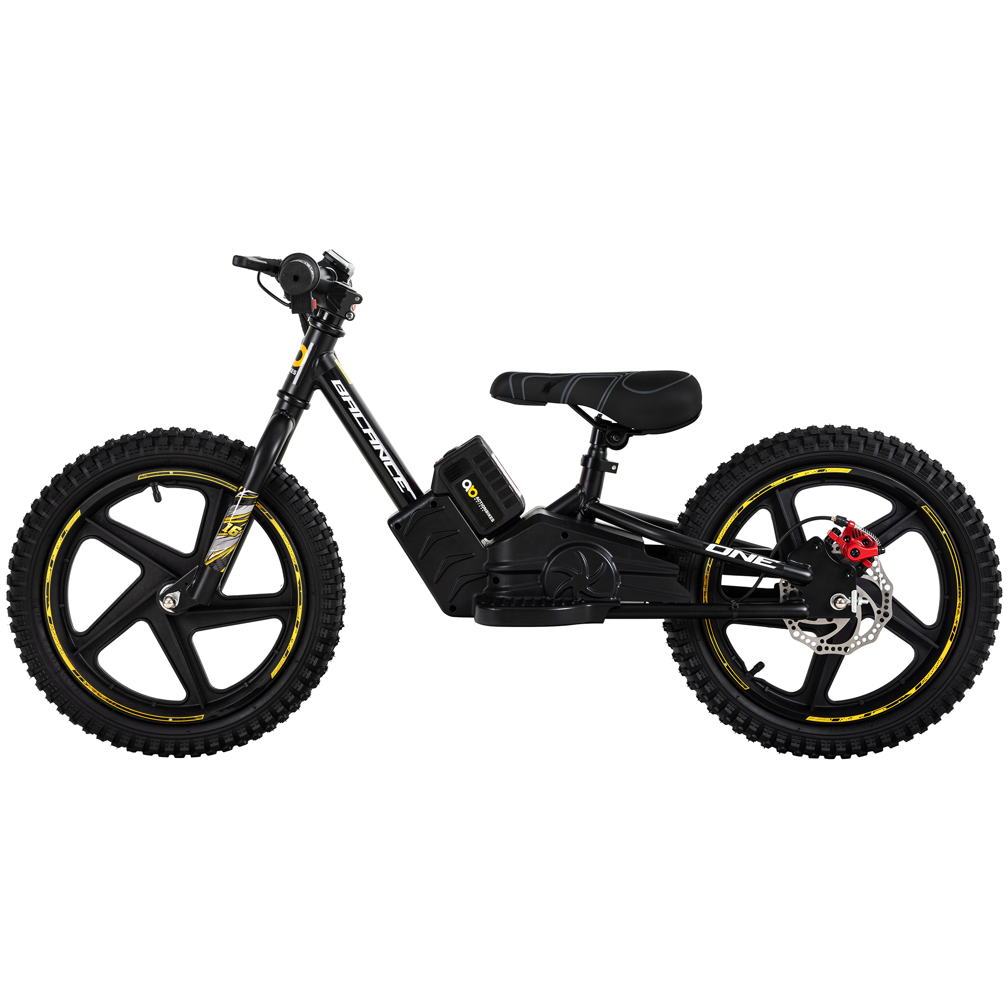 Elektro-Laufrad, 16 Zoll, Kinder-Balance-Bike m. 250 Watt, Scheibenbremsen, 3 Geschwindigkeitsstufen – Bild 5