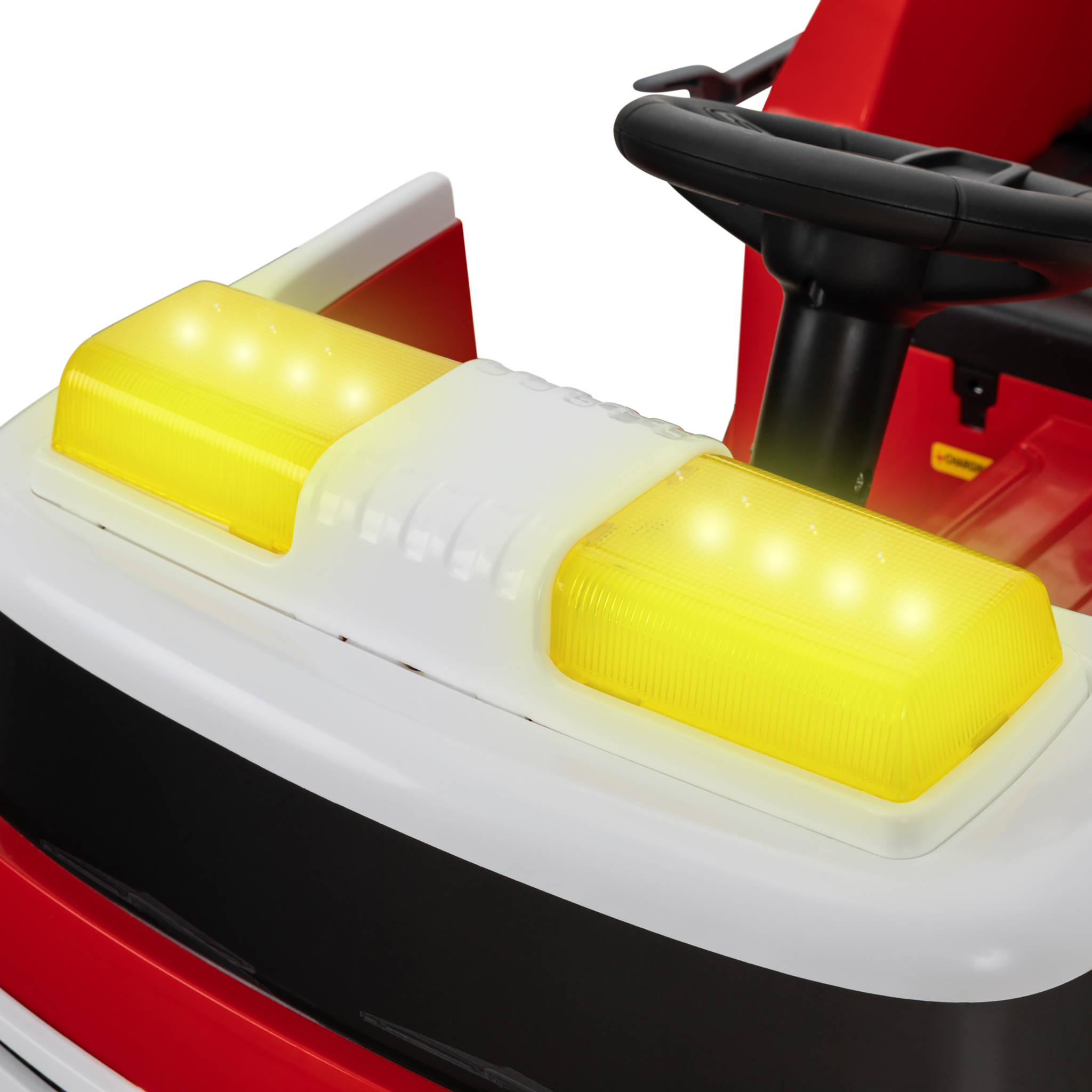 Kinder-Elektro-Feuerwehrauto LF112, Wasserspritze, Sirene, Sprechanlage, Einsatzlicht, 50W, MP3 – Bild 4