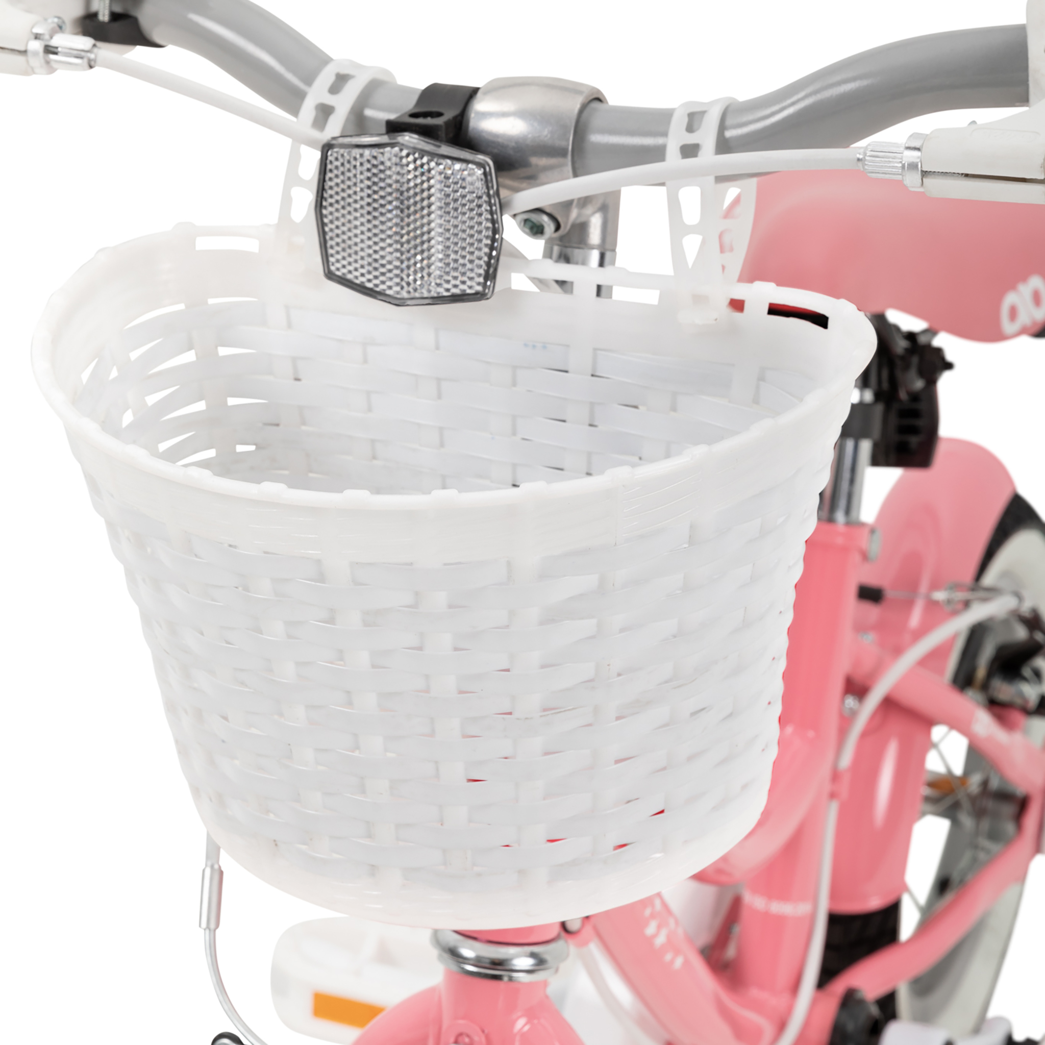 Kinderfahrrad Starlight 12 Zoll, Rosa, Stützräder, Fahrradkorb, Klingel, Kettenschutz – Bild 12