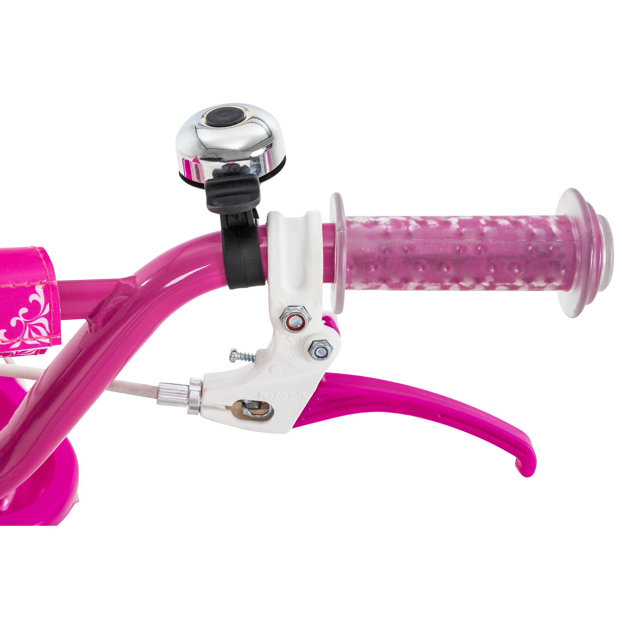 Kinderfahrrad Daisy 20 Zoll, pink, V-Brake-Bremsen, Antirutschgriffe, Kettenschutz, Korb – Bild 7