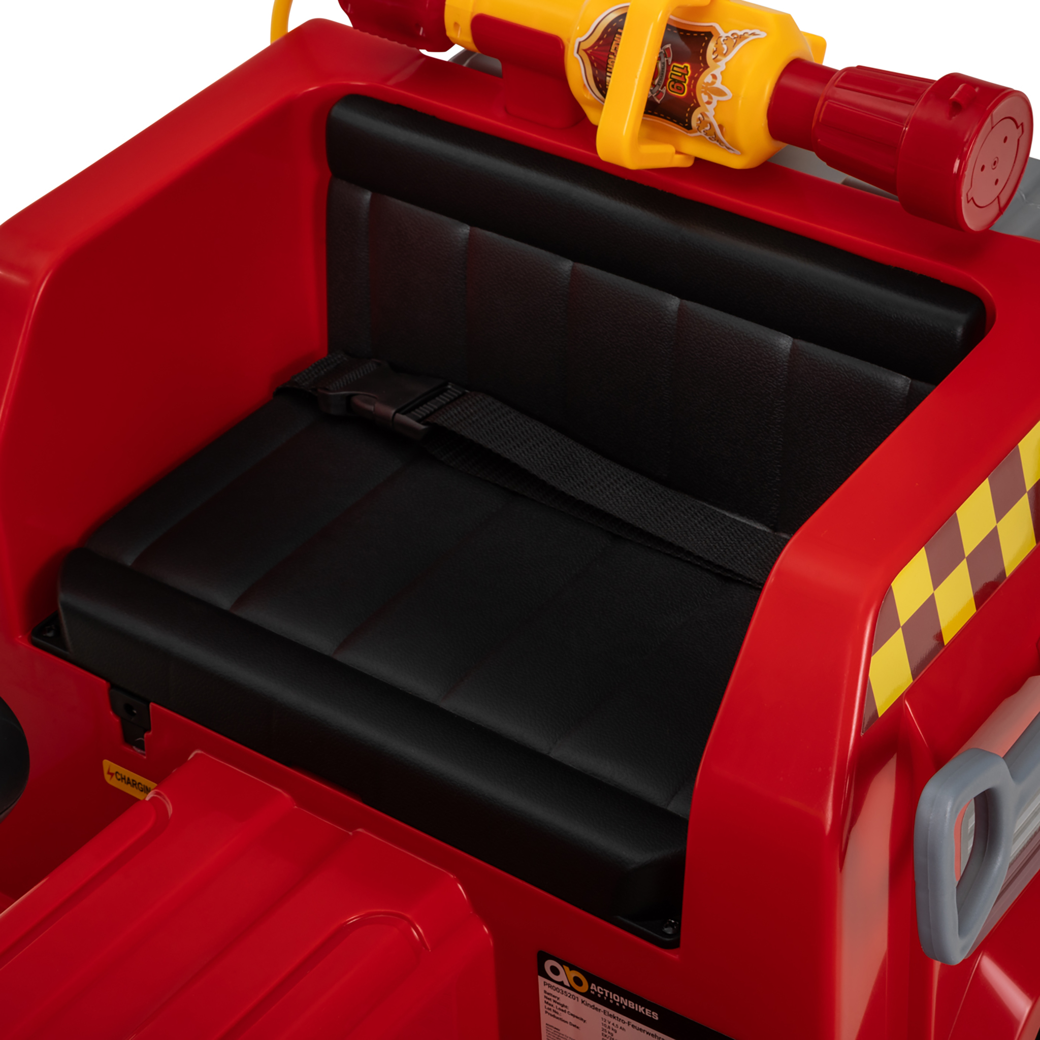Kinder-Elektro-Feuerwehrauto LF112, Wasserspritze, Sirene, Sprechanlage, Einsatzlicht, 50W, MP3 – Bild 10