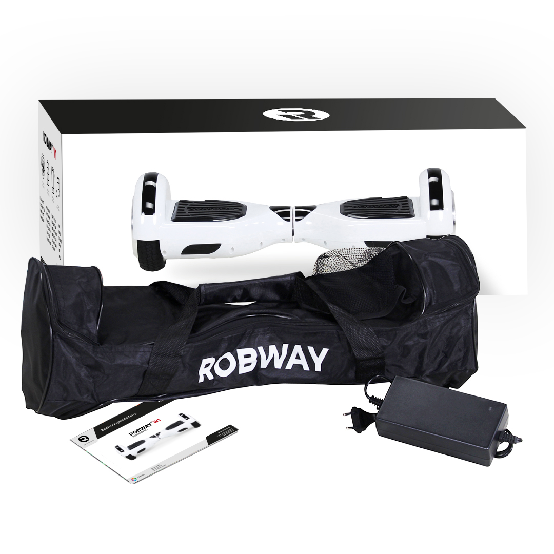 ROBWAY W1 Hoverboard für Erwachsene & Kinder, 6,5 Zoll, Self-Balance, Bluetooth, App, 700 Watt, LEDs – Bild 2