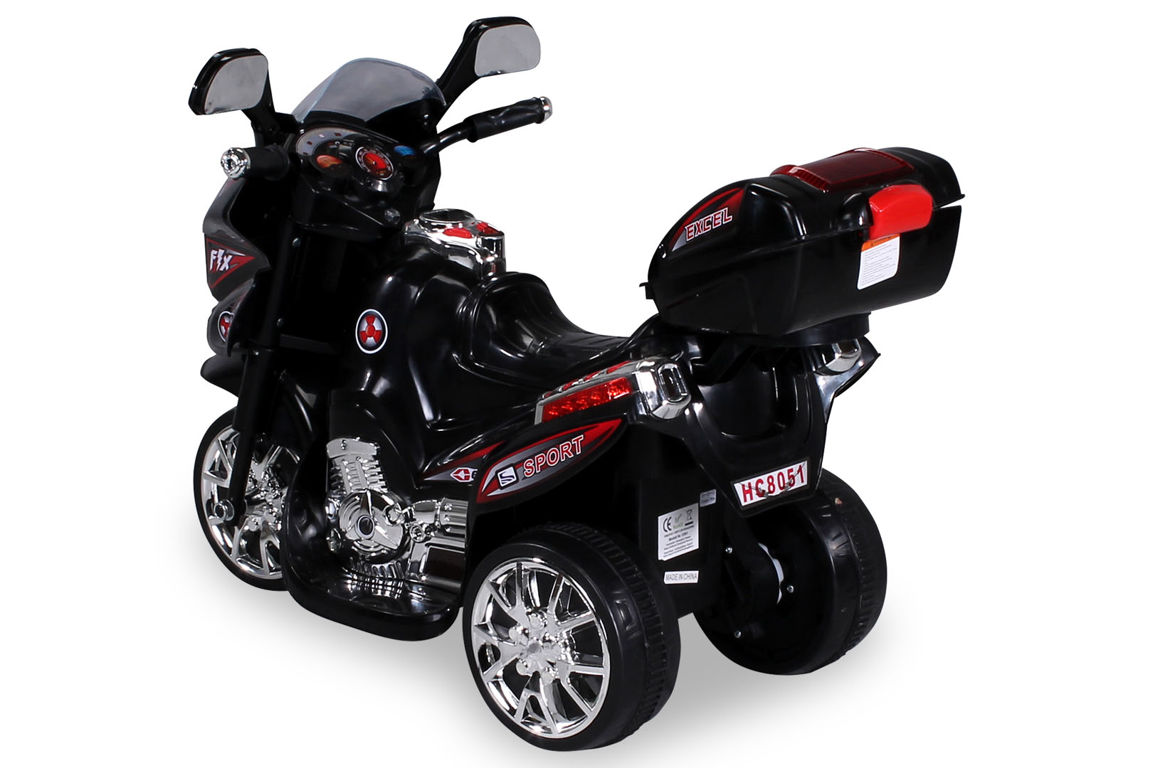 Kindermotorrad C051, Kinder-Elektro-Motorrad mit 12-Watt-Motor, LED-Scheinwerfer, 2-Gang-Getriebe – Bild 17