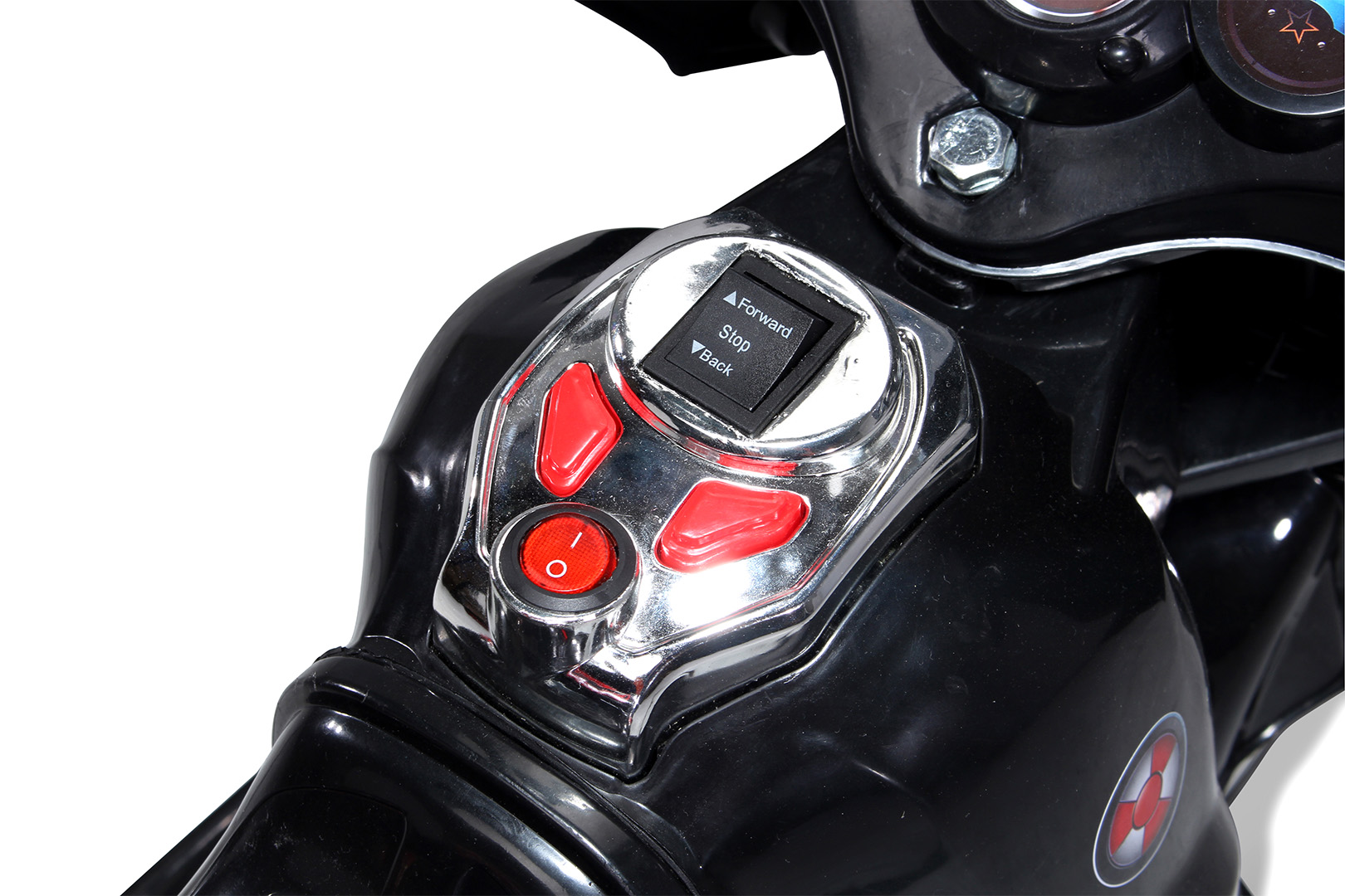 Kindermotorrad C051, Kinder-Elektro-Motorrad mit 12-Watt-Motor, LED-Scheinwerfer, 2-Gang-Getriebe – Bild 5
